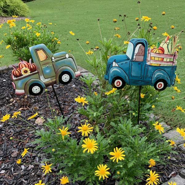 Fall Truck Garden Stake picture