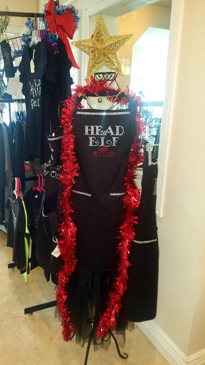 Santa's Little Helper Apron/Shirt picture