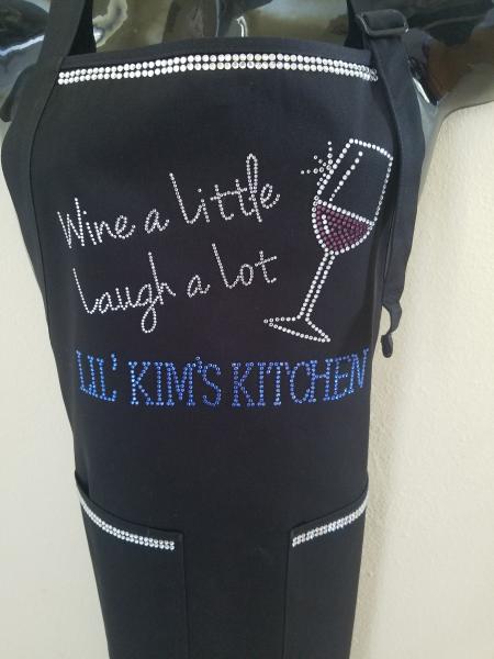 Wine A Little Laugh Alot Apron picture