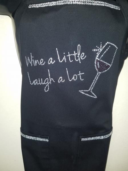 Wine A Little Laugh Alot Apron picture