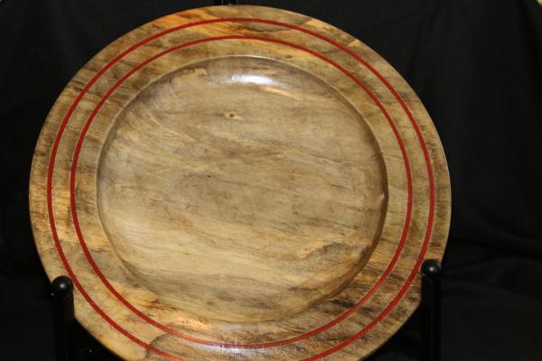 Ambrosia with inlayed red stone platter picture