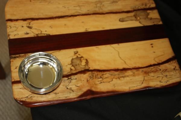 Charcuterie tray-spalted tamarind with Teak picture
