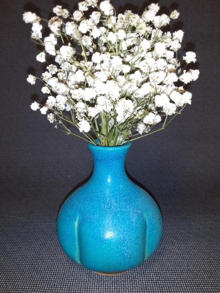 Bud Vase in Deep Aqua #44 picture