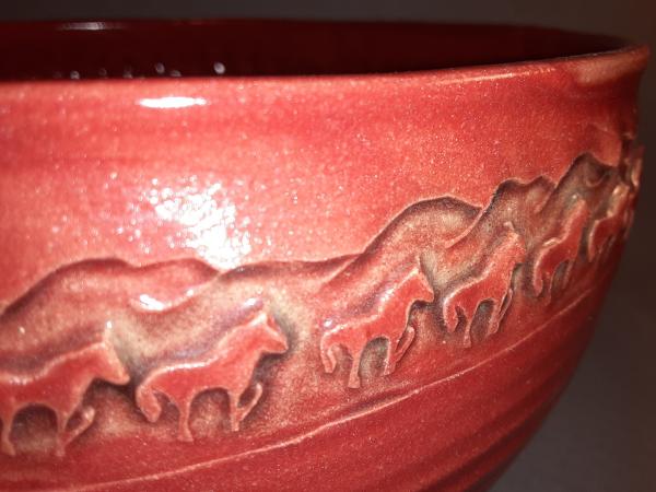 11 1/4" Round Bowl in Red picture