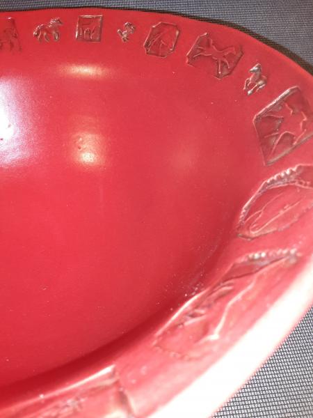 10 3/4" Wide Bowl in Red picture