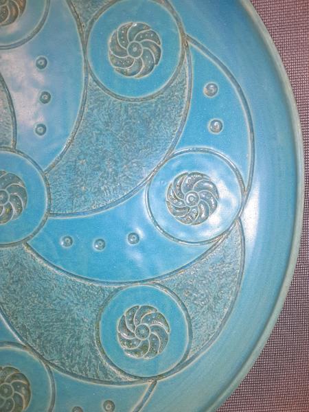 Spiro Platter in Deed Aqua picture