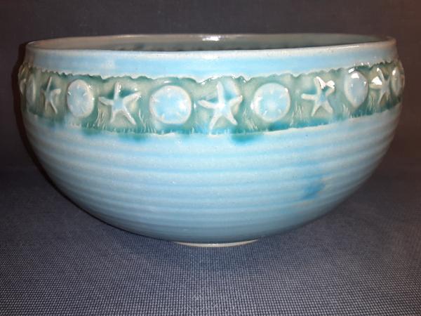 10" Round Bowl in Blue Green