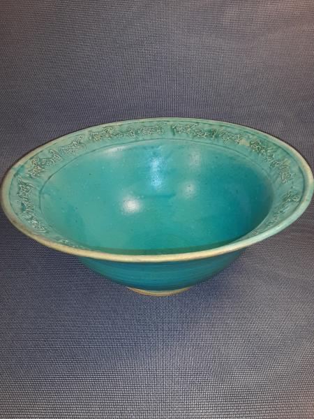 11 1/4" Wide Bowl in Deep Aqua picture