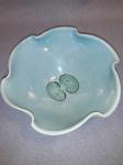 Flower Bowl in Blue Green