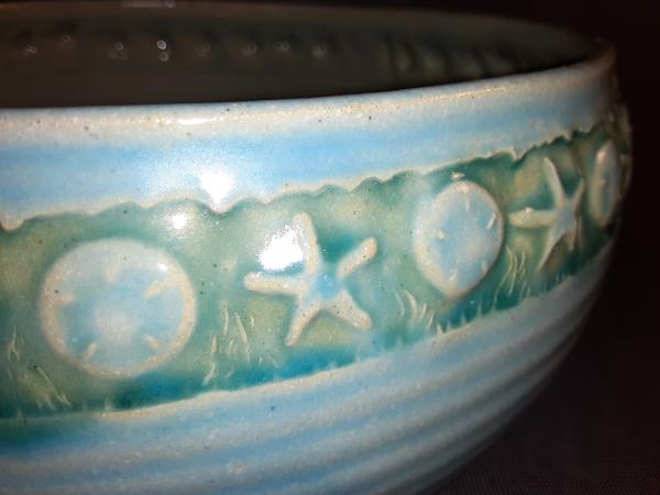10" Round Bowl in Blue Green picture