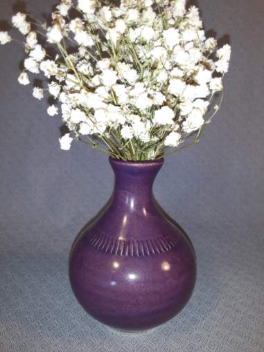 Bud Vase in Plum #21 picture