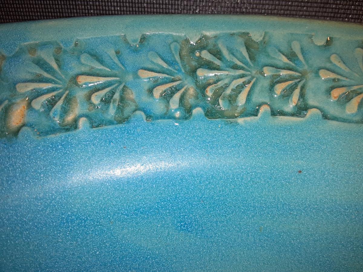 15 1/4" Wide Bowl in Deep Aqua picture