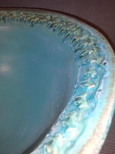 11" Wide bowl in Deep Aqua picture