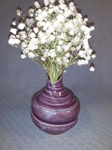 Bud Vase in Plum #71 picture