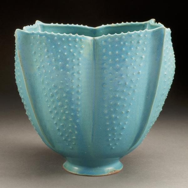 Coral Bowl in Deep Aqua picture