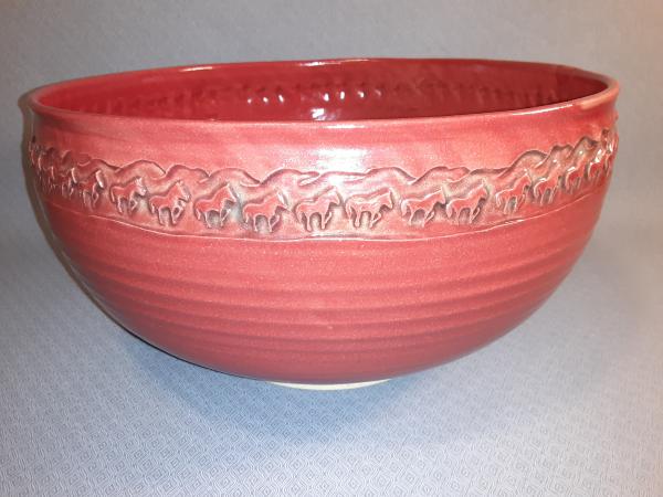 11 1/4" Round Bowl in Red picture