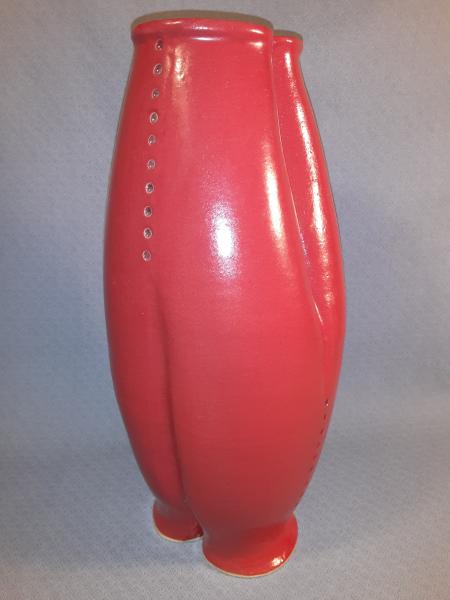 Blown Vase in Red