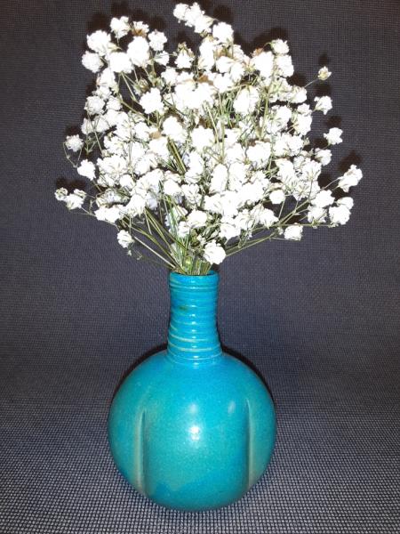 Bud Vase in Deep Aqua #23 picture