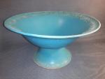 Pedestal Bowl in Deep Aqua