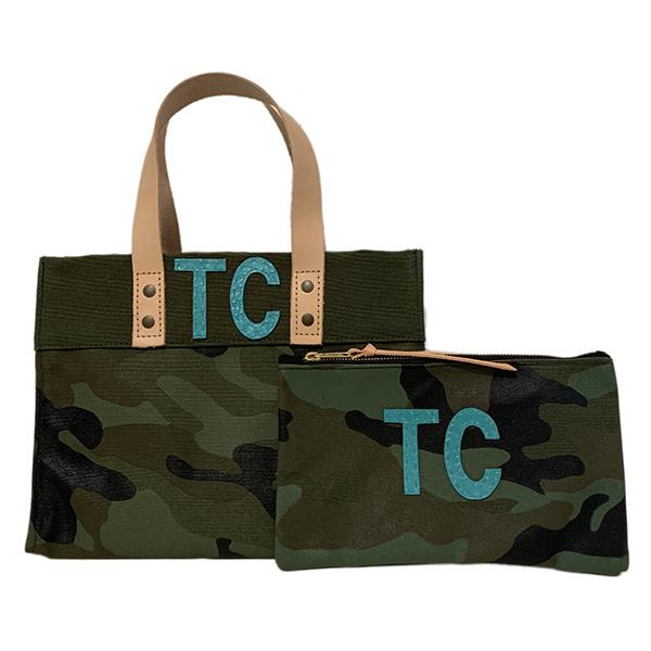 Camo Canvas Mini Tote & Pouch Set - Double Monogram picture