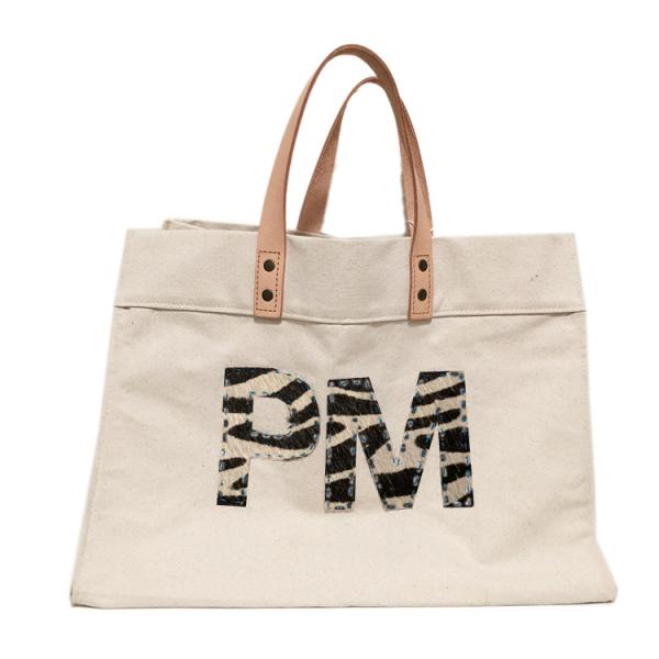 Natural Canvas Large Market Tote - Double Monogram picture