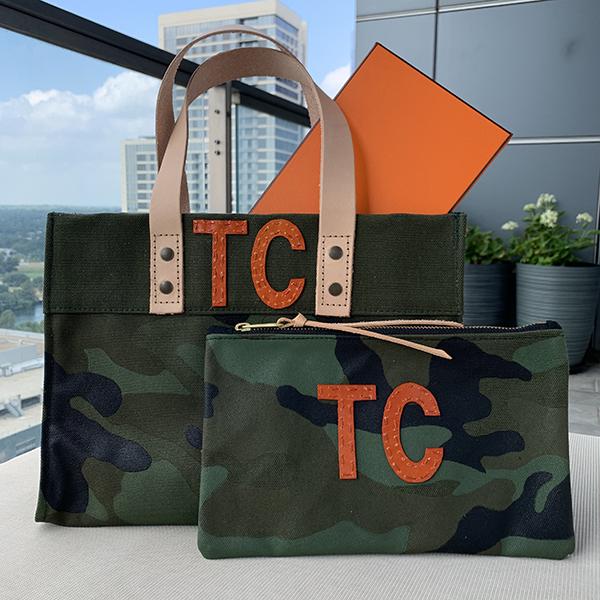 Camo Canvas Mini Tote & Pouch Set - Double Monogram picture