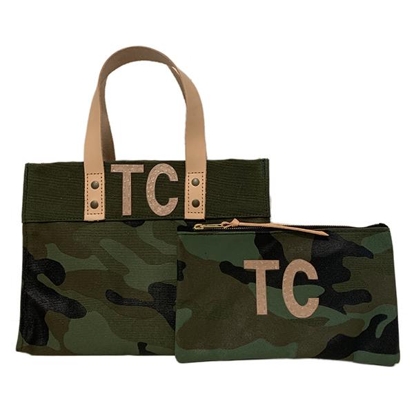 Camo Canvas Mini Tote & Pouch Set - Double Monogram picture