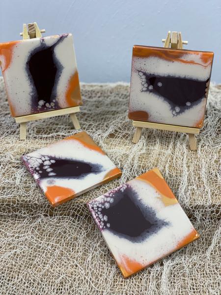 Hand Painted Coaster Set
