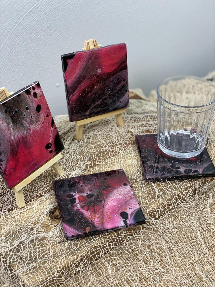 Hand Painted Coaster Set picture