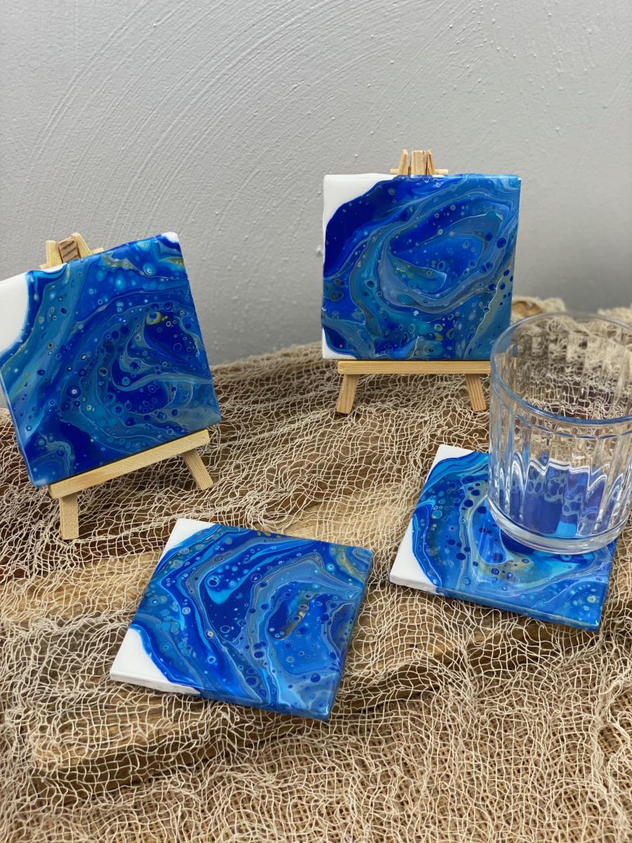 Hand Painted Coaster Set picture