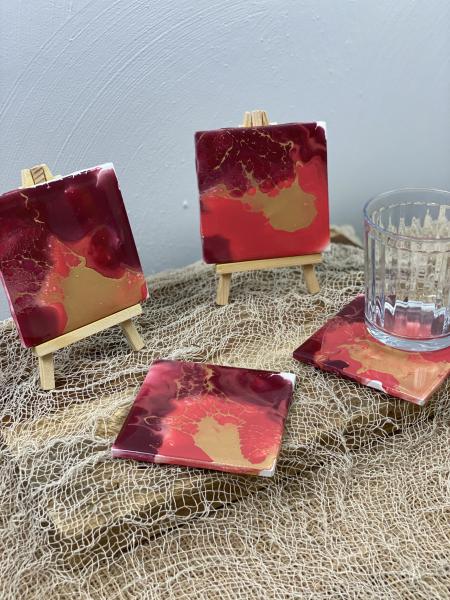 Hand Painted Coaster Set picture