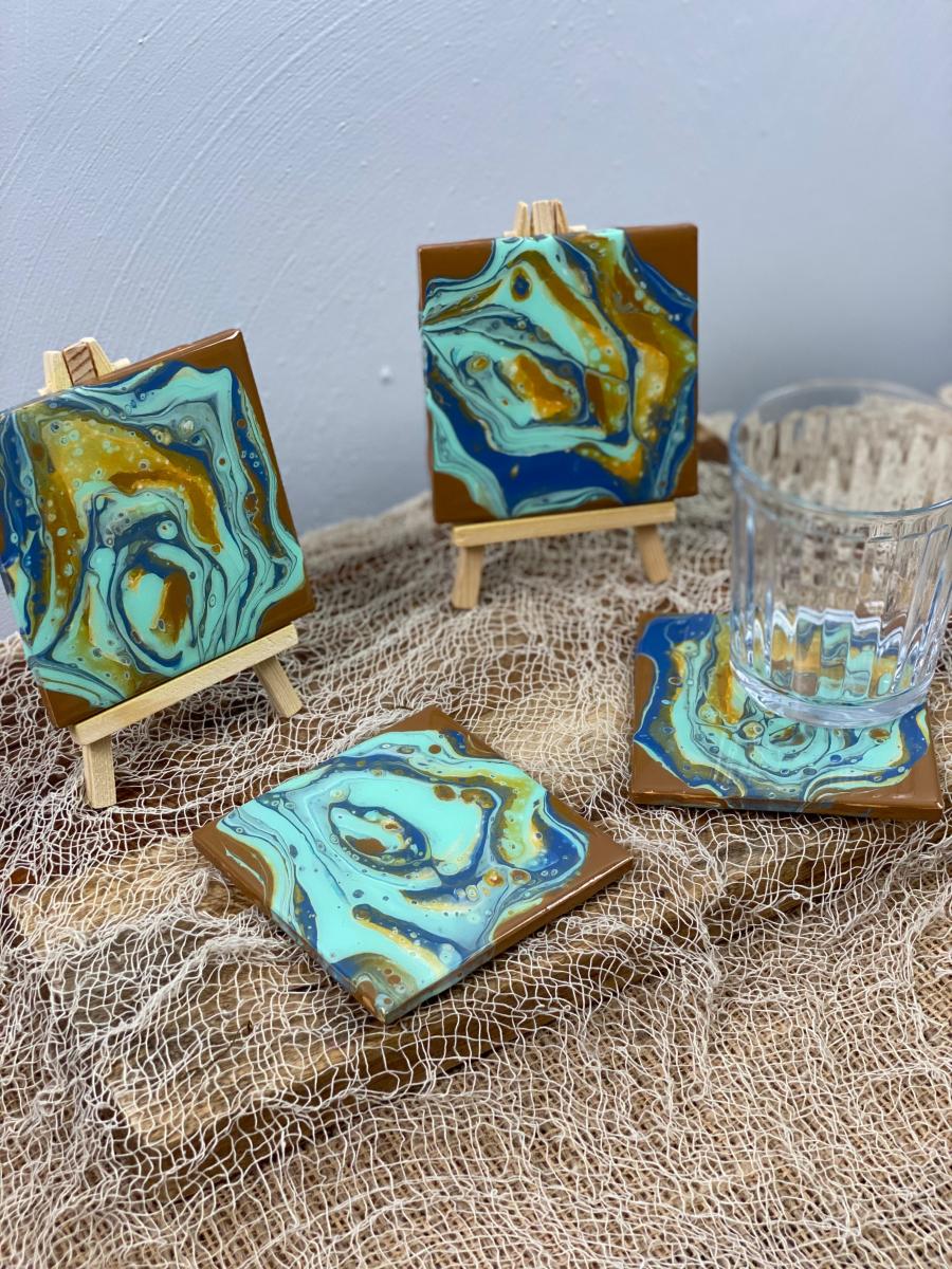 Hand Painted Coaster Set Eventeny
