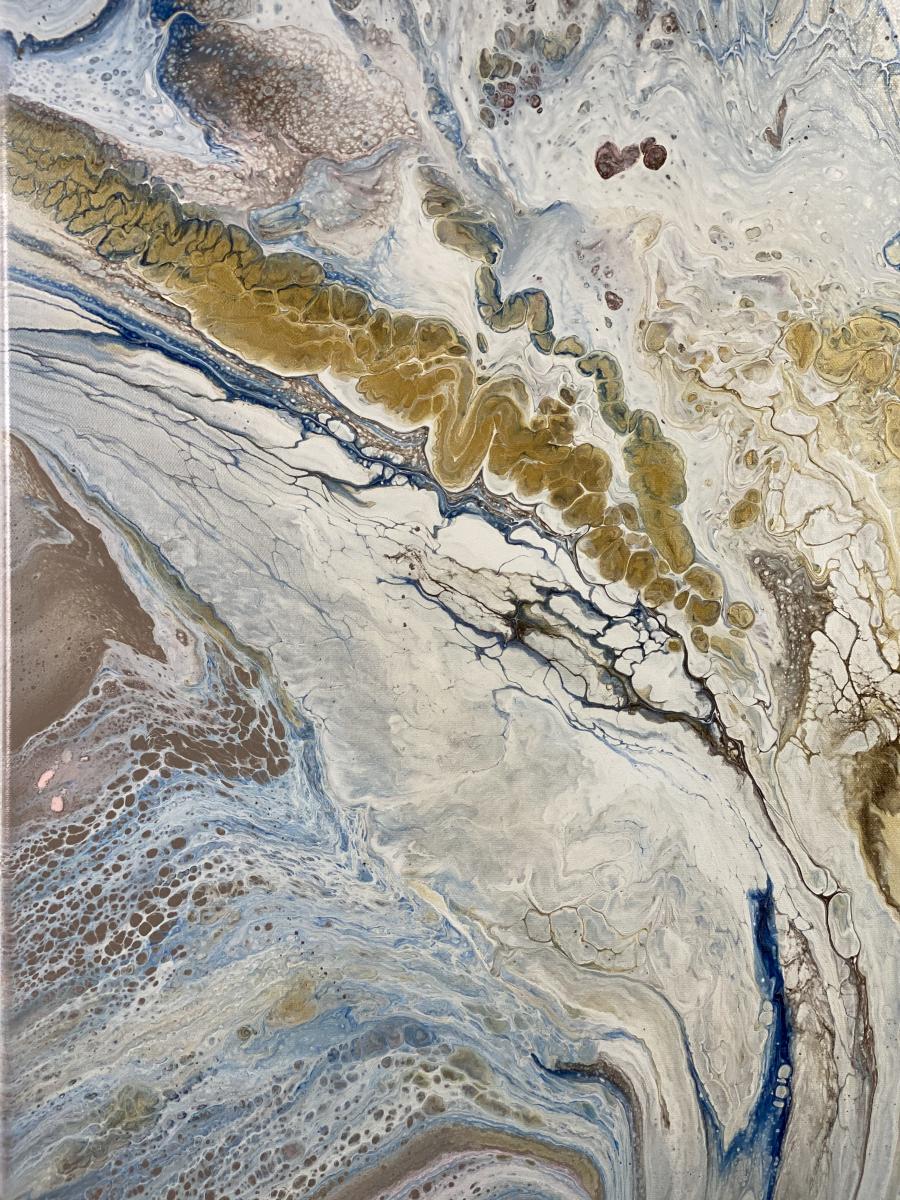 Abstract artwork on a 24 x 36 in canvas picture