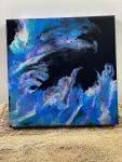 Abstract artwork, 12 x 12 inch canvas
