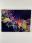 Bold and Beautiful, Original abstract artwork on a 12 x 16 inch canvas.