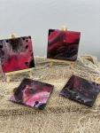 Hand Painted Coaster Set