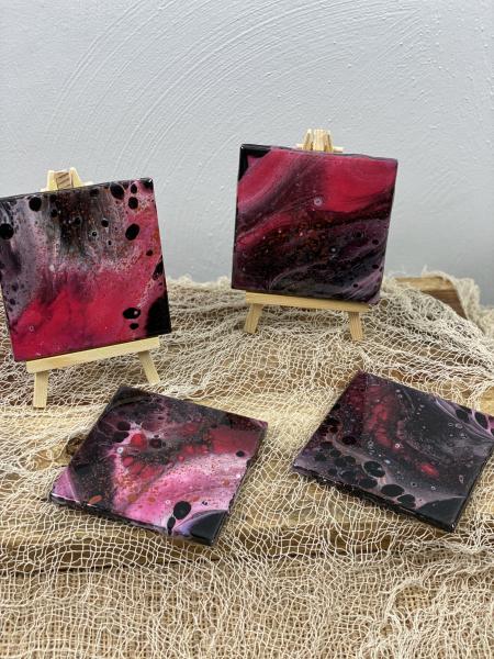 Hand Painted Coaster Set