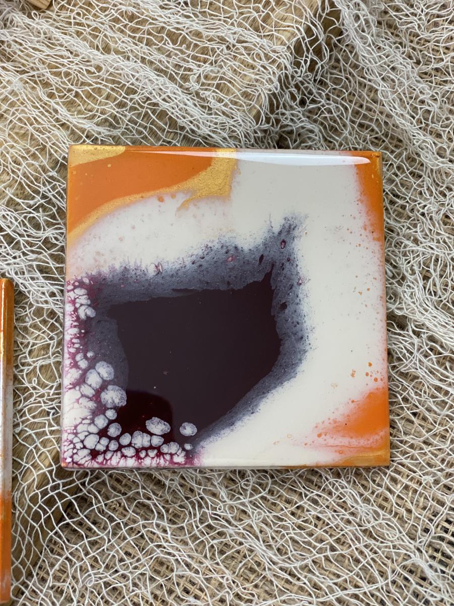 Hand Painted Coaster Set picture