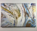 Abstract artwork on a 24 x 36 in canvas