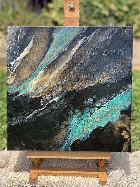 Abstract artwork, 12 x 12 inch canvas picture