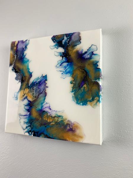 Original abstract artwork, 12 x 12 inch canvas picture