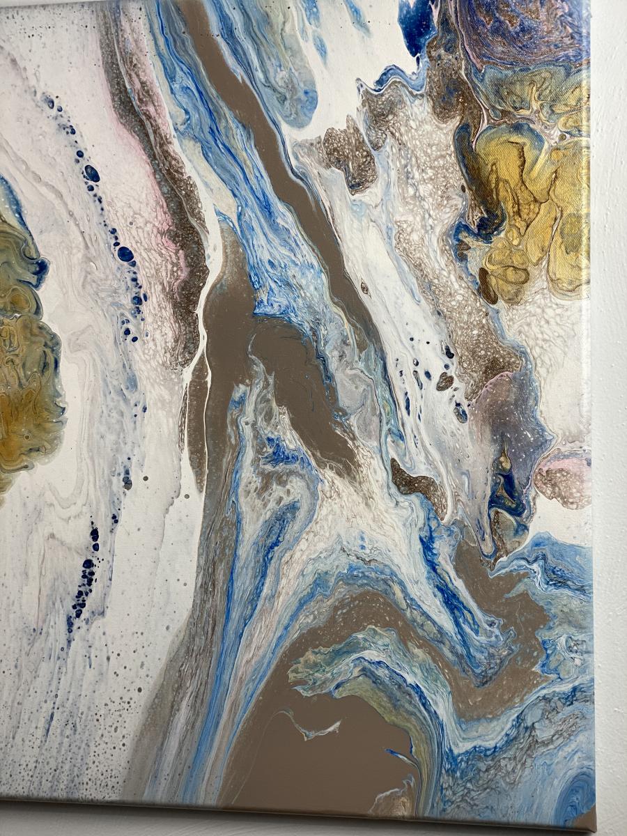 Abstract artwork on a 24 x 36 in canvas picture