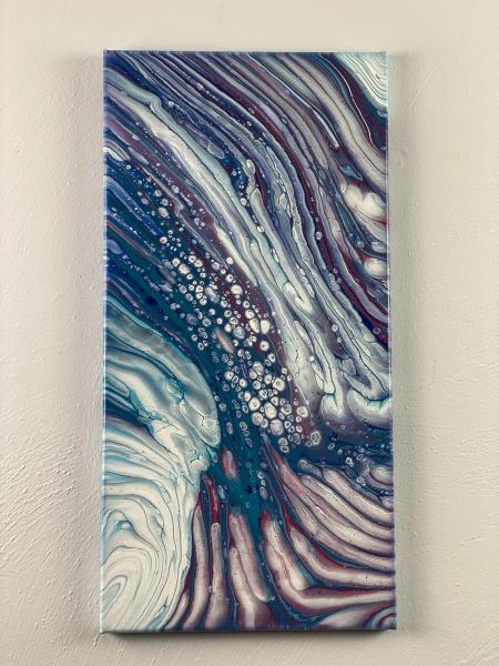 Abstract artwork on a 10 x 20 inch canvas