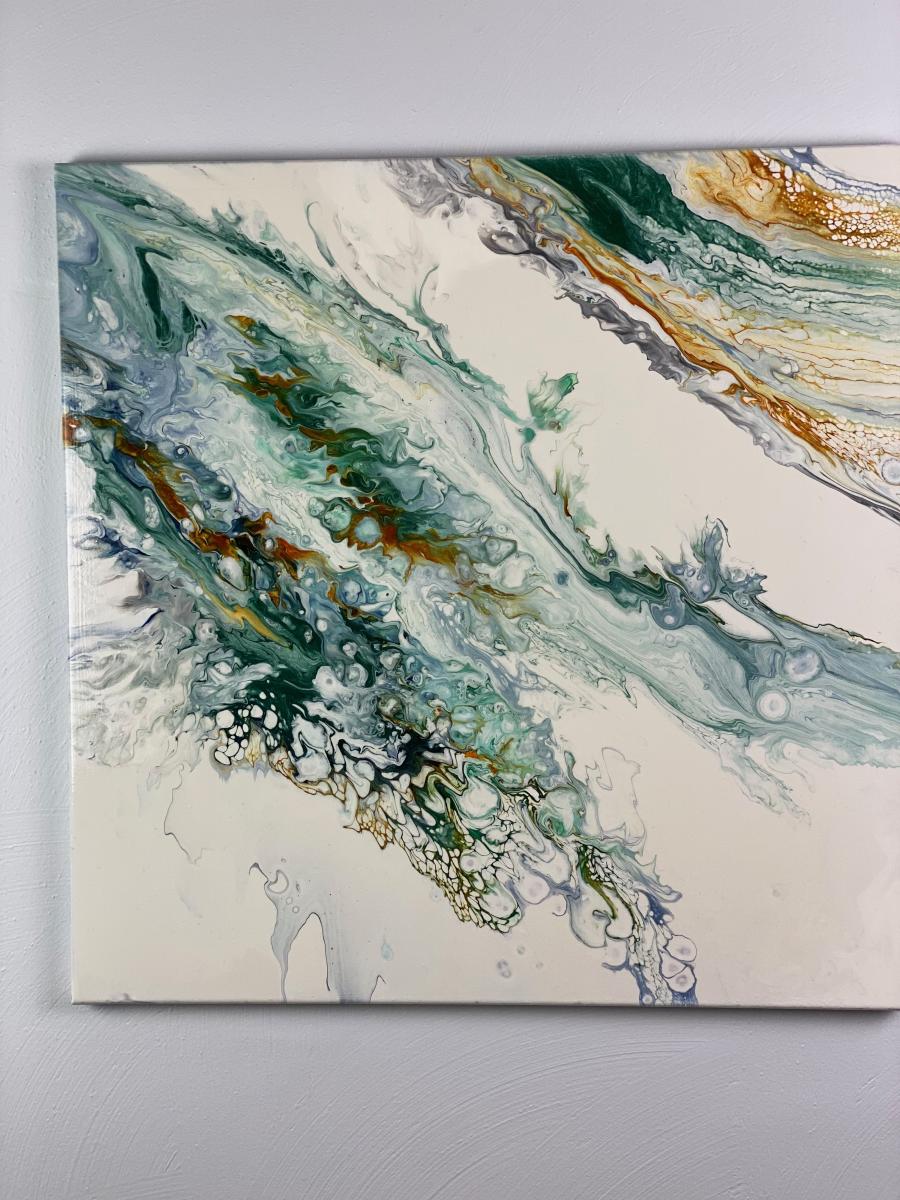 The Avalanche, 24 x 24 inch canvas picture