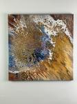 Original abstract art on a 20 x 20 inch canvas.