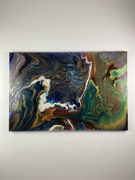 Abstract artwork on a 24 x 36 in canvas picture