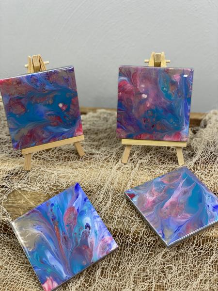 Hand Painted Coaster Set