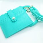 Card Holder & Bracelet Keychain- Mint