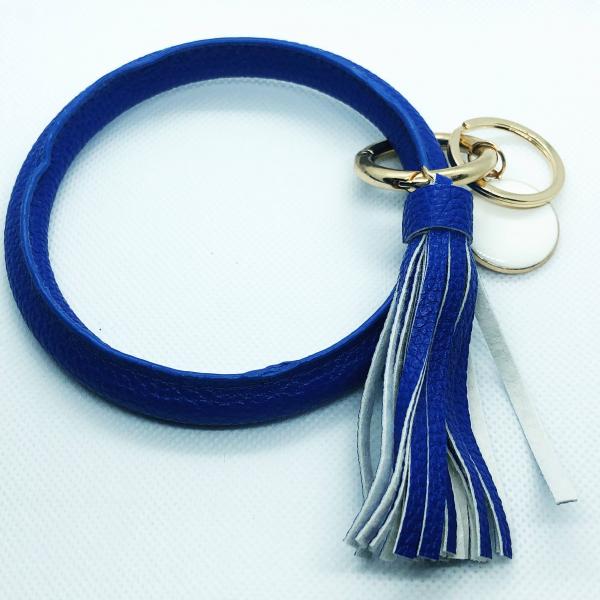 Tassel Bracelet Keychain- Royal Blue picture