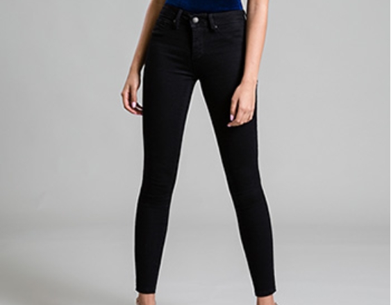 Mid-Rise Soft Skinny Jean (Black)
